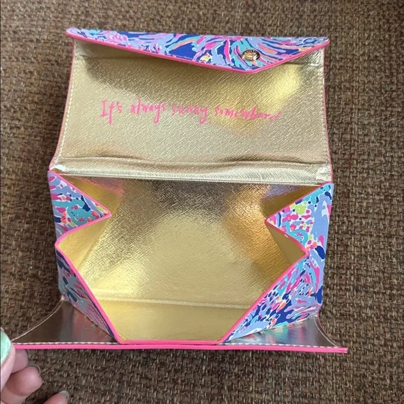 Colorful Abstract Print Lilly Pulitzer Sunglass Case - Picture 2 of 3